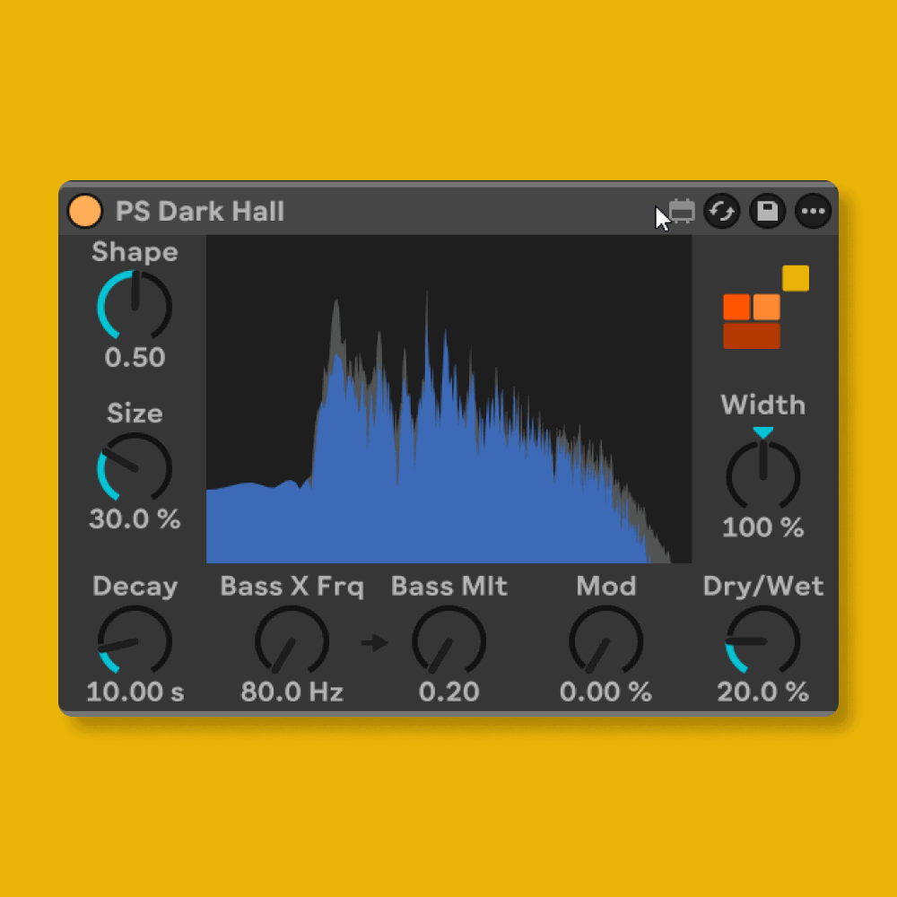 Dark Hall Reverb Max for Live Audio Device for Ableton