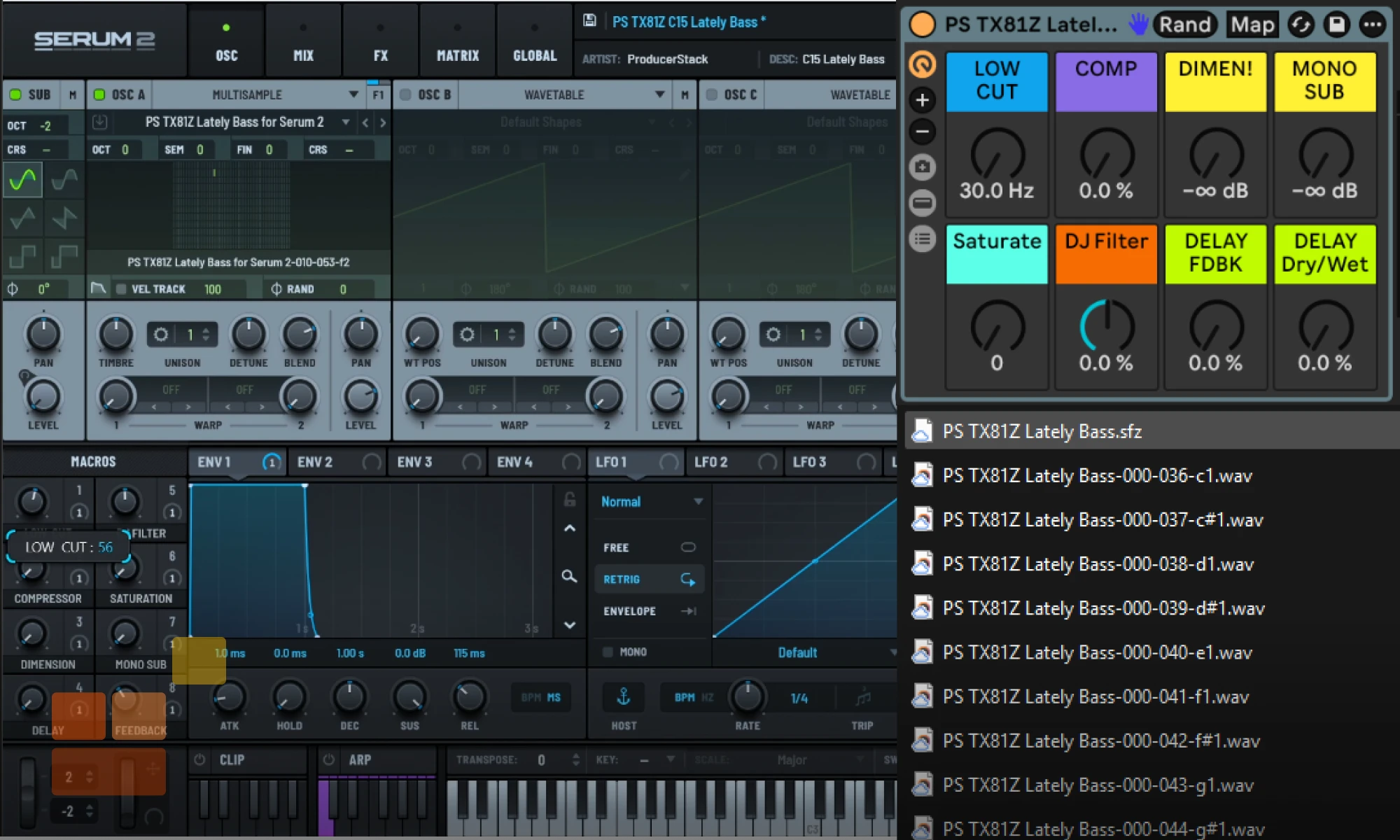 Spectrum of audio processing software with various controls and waveforms.