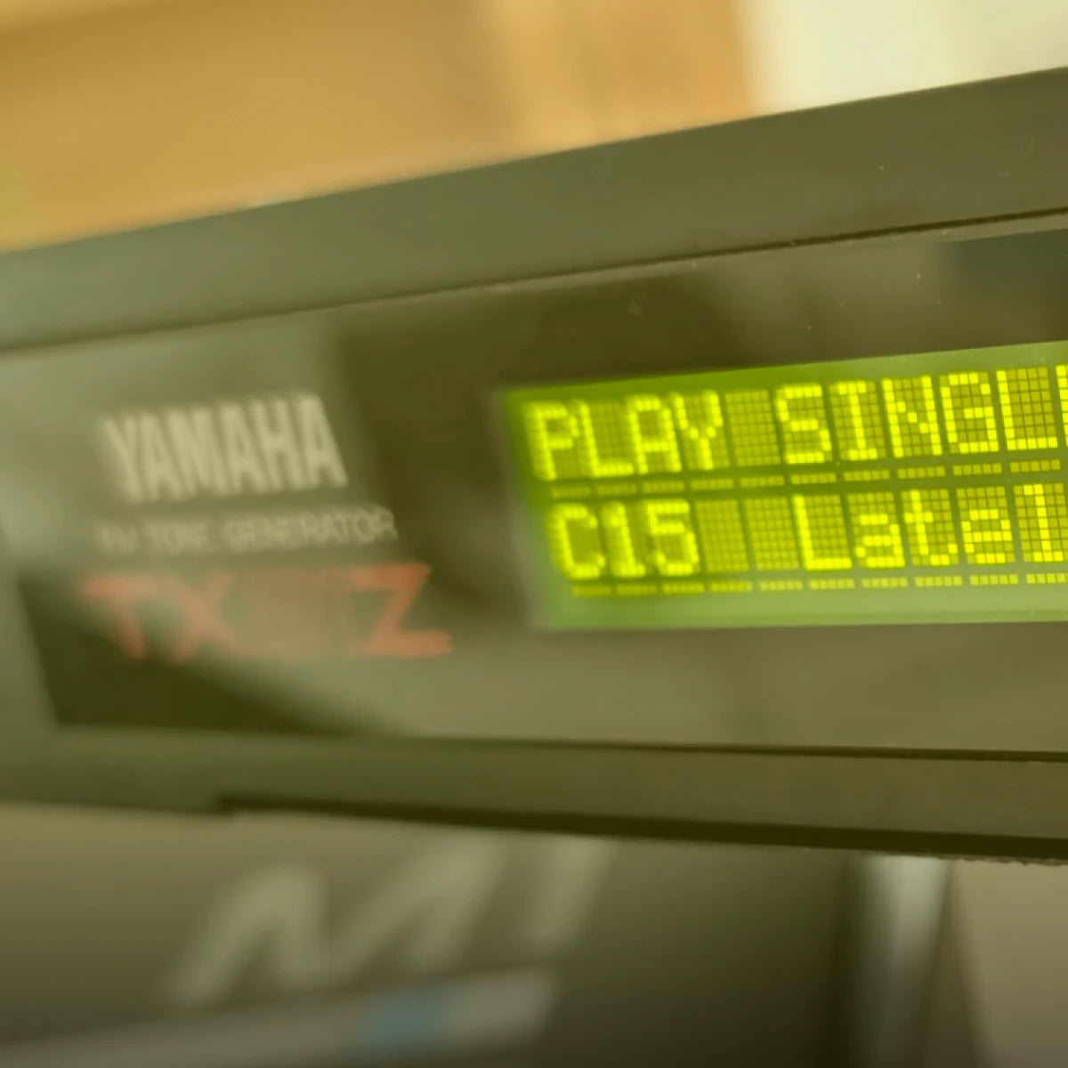 Yamaha TX81Z hardware — original FM synthesizer sampled for ProducerStack Lately Bass preset