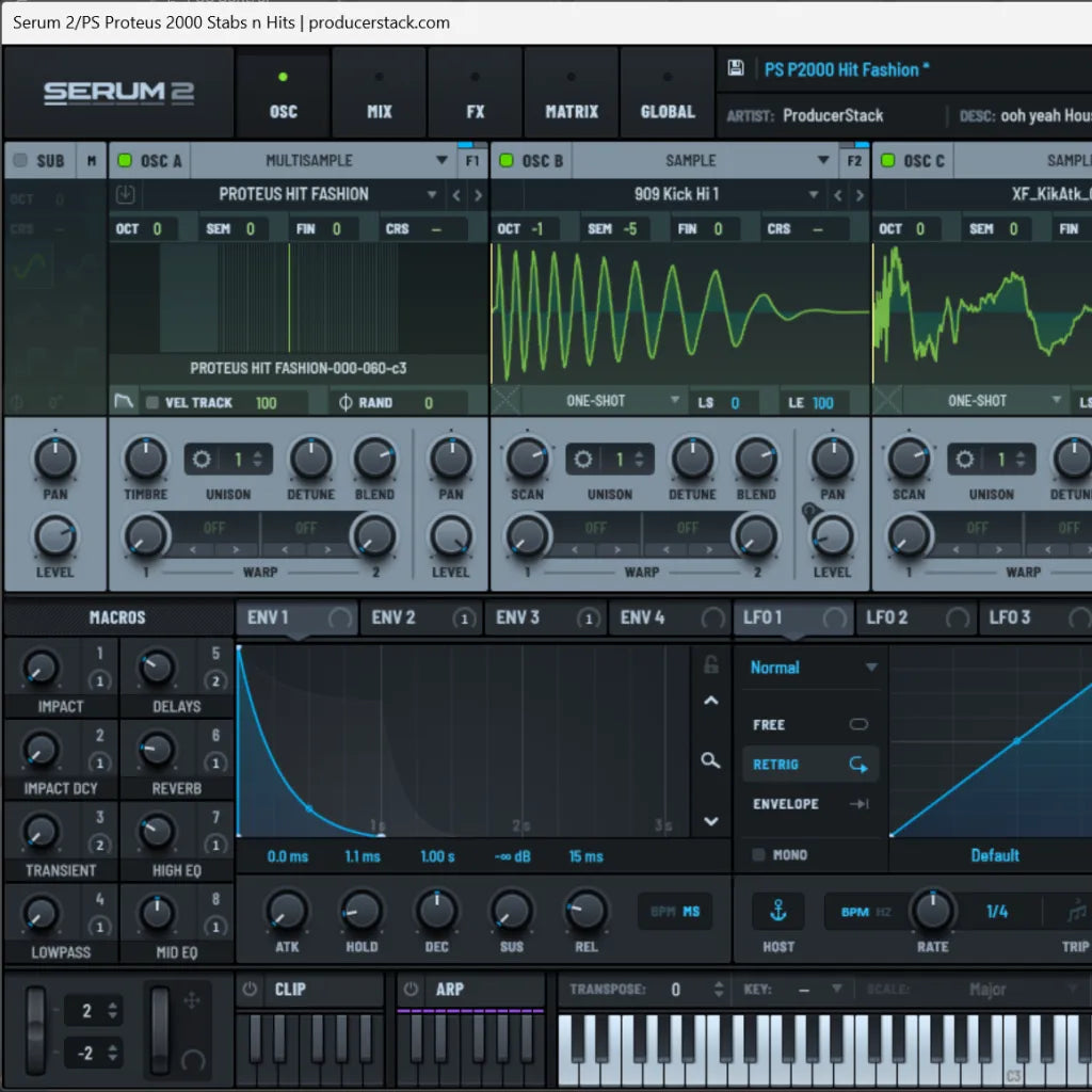 Proteus 2000 Stabs n Hits 1073 Reimagined | Serum 2 Preset