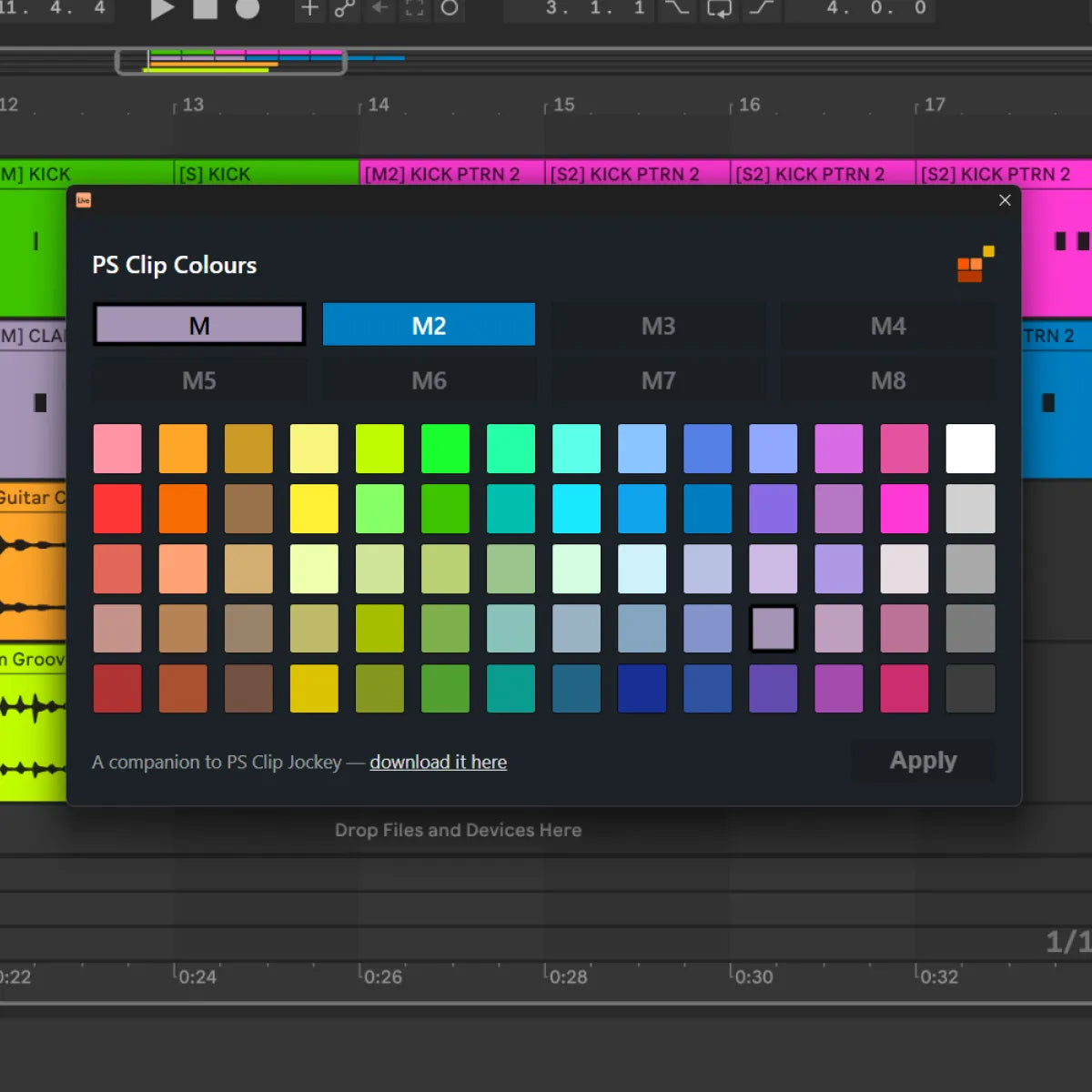 Clip Colours for Ableton: PS Clip Colours (Free Beta)